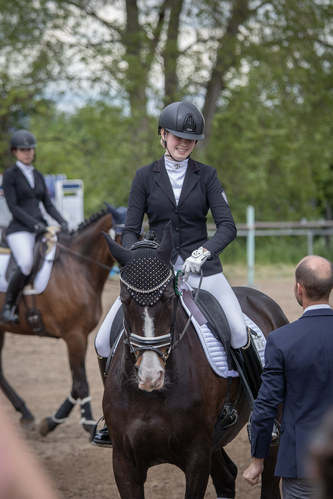 Summer Henkel für den IRV auf "Sunshine" bei der Siegerehrung